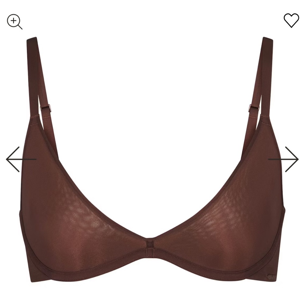 SKIMS Weightless Scoop Bra, Cocoa, 34DD